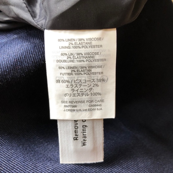 J. Crew Navy Linen Fluted Skirt - Picture 6 of 7